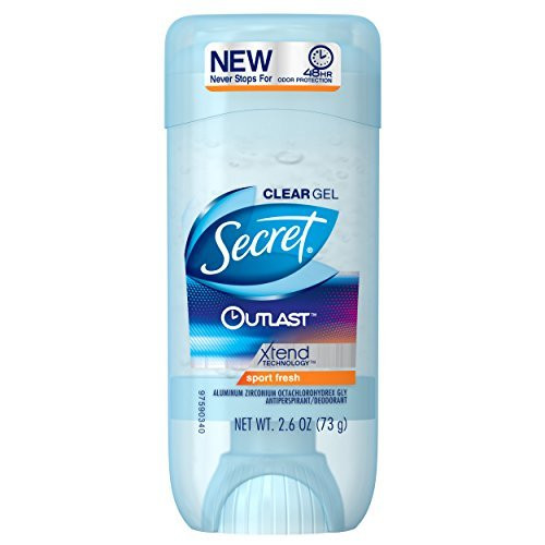 Secret Outlast Sport Fresh Scent Women s Clear Gel Antiperspirant  and  Deodorant 2.6 Oz by Secret