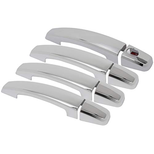 SCITOO Pack of 4 Front Rear Left Driver and Right Passenger Side Chrome Exterior Outside Outer Door Handle Covers for 2009-2014 for Chevy Cruze