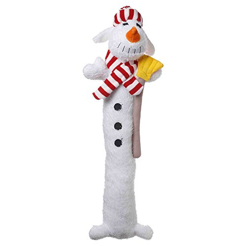 Multipet Holiday Snowman Loofa Dog Toys XLarge 18 inch Long Soft Plush Sqeaker Retreivers