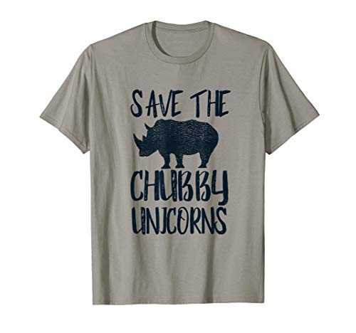Funny Save the Chubby Unicorns Fat Rhino Vintage T-Shirt