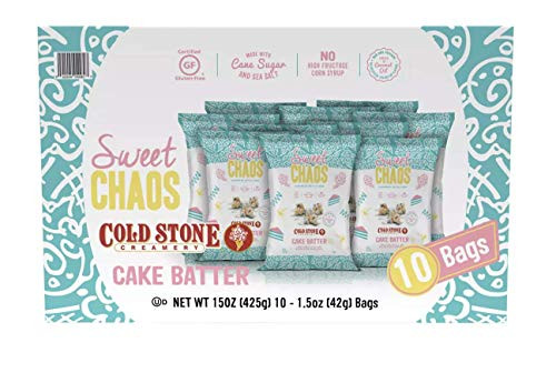 Cold Stone Creamery Sweet Chaos Handmade Kettle Corn Cake Batter Flavor Box of 10