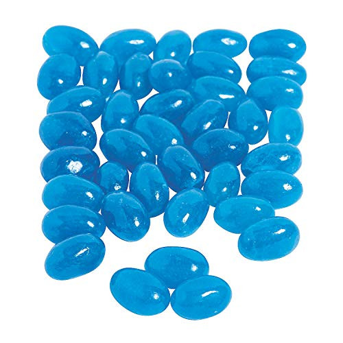 Blue Jelly Beans 2lb - Edibles - Soft  and  Chewy Candy - Jelly  and  Jelly Bean - 750 Pieces