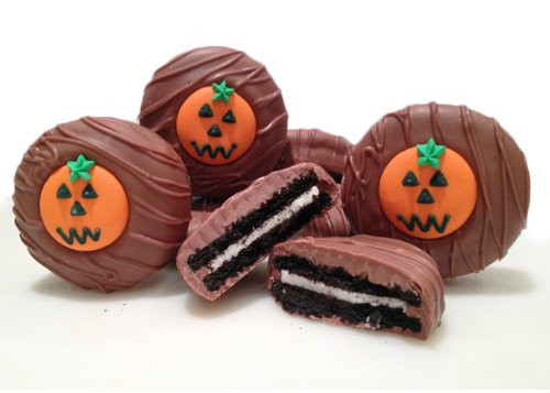 Philadelphia Candies Milk Chocolate Covered OREO Cookies  Halloween Pumpkin 8 Ounce