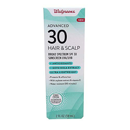 HAIR  and  SCALP ADVANCED 30 SPF 30 SUNSCREEN WALGREENS 2 FL OZ