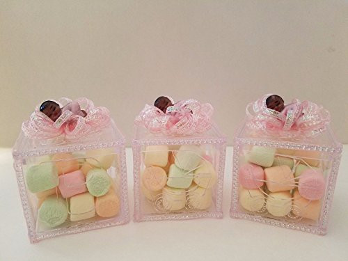 12 Baby Shower Fillable Blocks Favors Prizes Girl African American Decorations