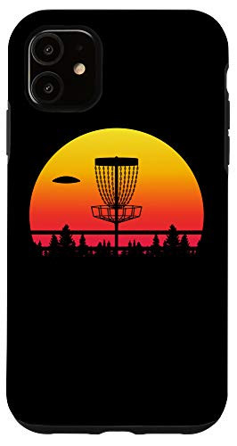 iPhone 11 Retro Disc Golf Graphic Design - Frisbee Player Frolf Gift Case