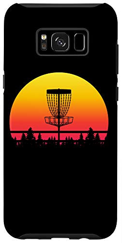 Galaxy S8 plus Retro Disc Golf Graphic Design - Vintage Frisbee Player Gift Case