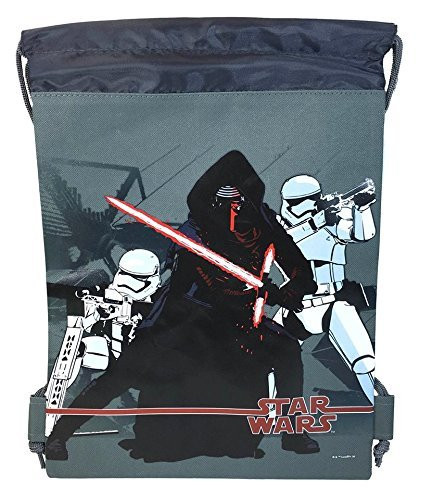 Disney Star Wars Kylo Ken and Storm Troopers Drawstring/backpack Cute Design Grey