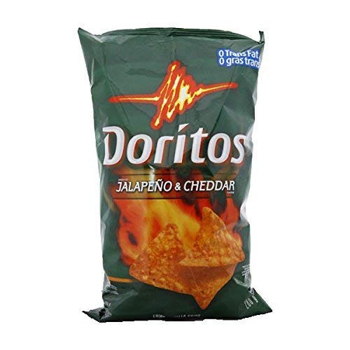Doritos Tortilla Chips  Jalapeno and Cheddar  260 Grams 9.2 Ounce