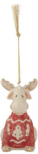 Lenox Llt Christmas Sweater Ornament, Moose