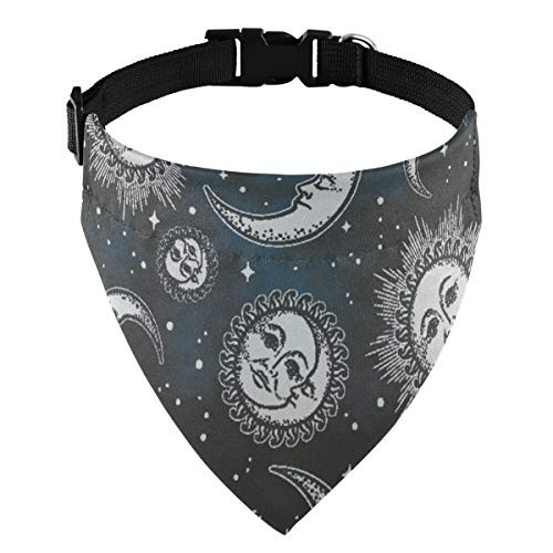 Genrics Sun Dog Collar with Bandana  Dog Collar and Dog Bandana for Small Medium and Large Dogs Adjustable
