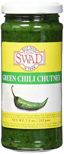 Great Bazaar Swad Chilli Chutney  Green  7.5 Ounce