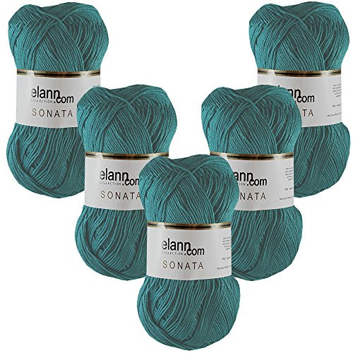 elann Sonata Yarn | 5 Ball Bag | 2772 Peacock Green