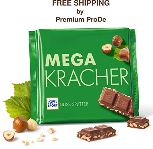 Nut Splitter - Whole Milk Chocolate with strong roasted Hazelnut Slivers 250 g  Ritter Sport   Germany Nut Splitter - Whole Milk Chocolate with strong roasted Hazelnut Slivers 250 g  Ritter Sport   Germany