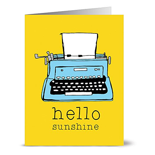 Note Card Cafe All Occasion Greeting Cards with Envelopes Included   24 Pack   Blank Inside  Glossy Finish   Unique Hello Sunshine Design   Set for Greeting Cards  Occasions  Birthdays