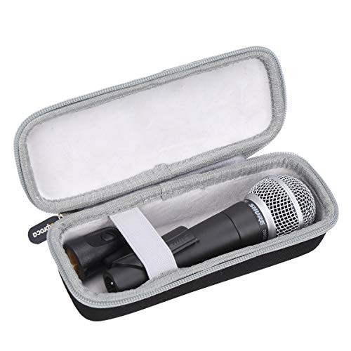 Aproca Hard Carry Travel Case For Shure SM58-LC Cardioid Dynamic Vocal Microphone