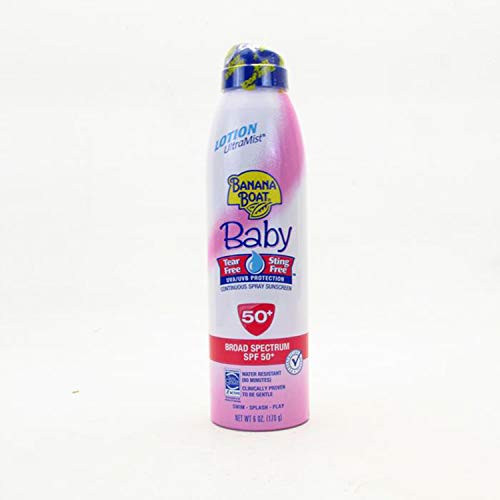 Banana Boat kids Tear-Free Continuous Lotion Spray SPF 50  6 OZ.