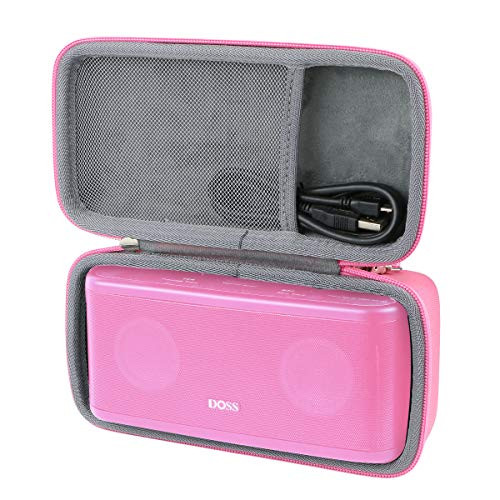 co2crea Hard Travel Case for DOSS SoundBox Plus Portable Wireless Bluetooth Speaker  Pink Case