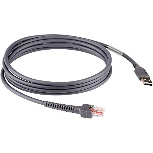 Whizzotech USB A Male to RJ45 Cable 15ft 5M for Symbol Barcode Scanner LS4278 LS2208 2208AP LS9208