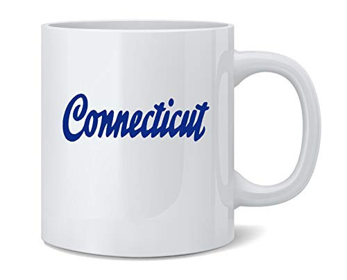 Poster Foundry Connecticut Retro Vintage Travel Ceramic Coffee Mug Tea Cup Fun Novelty Gift 12 oz