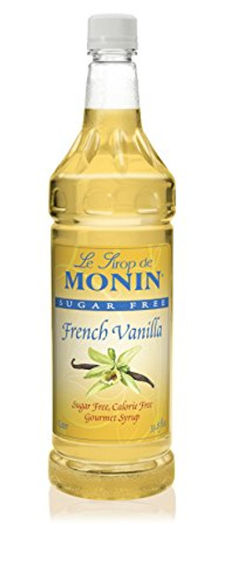 Monin - Sugar Free French Vanilla Syrup Bold Vanilla Bean Flavor Great for Coffee Cocktails and Lattes Gluten-Free Vegan Non-GMO 1 Liter Monin - Sugar Free French Vanilla Syrup Bold Vanilla Bean Flavor Great for Coffee Cocktails and Lattes Gluten-Free Vegan Non-GMO 1 Liter