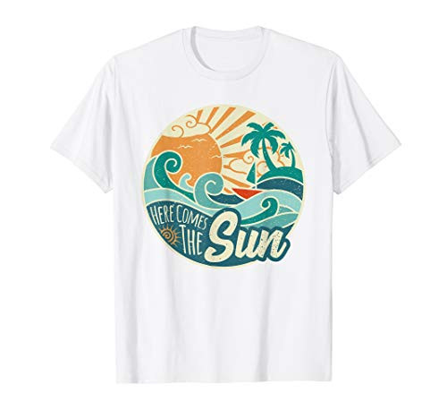 Here Comes The Sun Retro 60s Summer T-Shirt