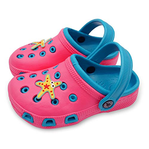 Namektch Toddler Little Kids Clogs Slippers Sandals  Non-Slip Girls Boys Clogs Slide Lightweight Garden Shoes Slip-on Beach Pool Shower Slippers Pink  7.5-8 Toddler