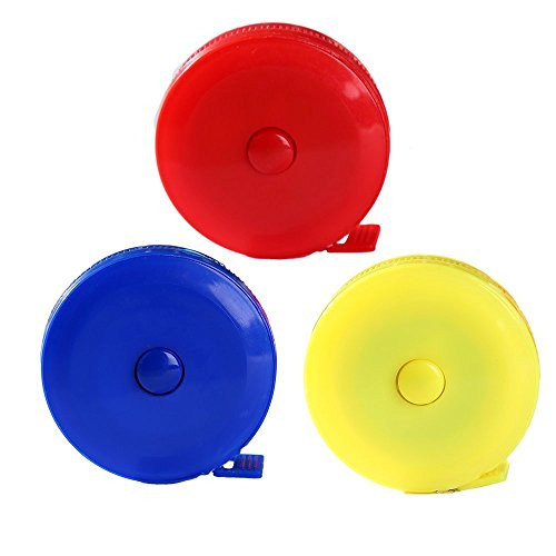 1.5 Meter Handy Pocket Soft Tape Measure,Double-Scale Retractable Measuring Tape Ruler for Body Measurement Tailor Sewing Dieting Craft Cloth Measure