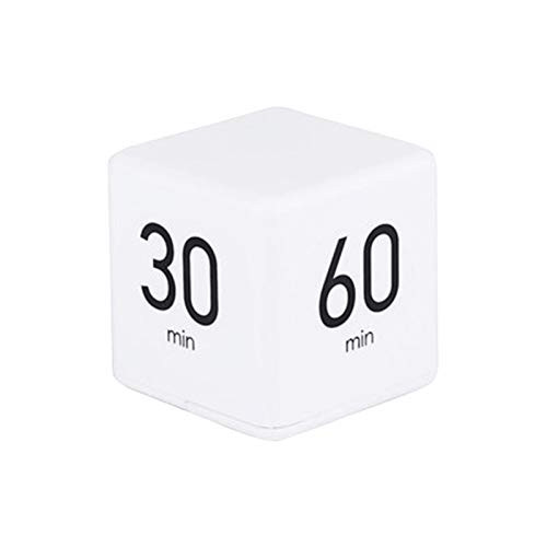 Cube Timer 5  15  30 And 60 Minutes For Time Management  White  Kitchen Timer  Kids Timer  Workout Timer With Adjusted Volume  Not Included Batteries?