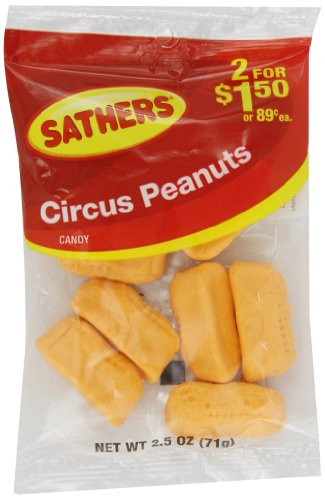 Farley s  and  Sathers Candy  Circus Peanuts  2.5 Ounce  Pack of 12
