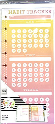 MAMBI  The Happy Planner - Classic Habit Trackers Half Sheet