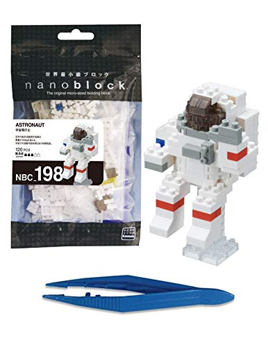 Nanoblock Astronaut  plus Gift Tweezers Plastic Cube Building Blocks  Smartoys