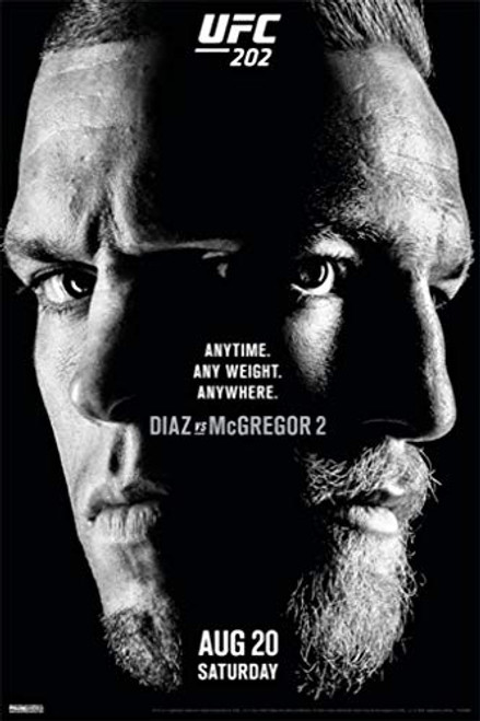 Pyramid America Official UFC 202 Nate Diaz vs Conor McGregor 2 Sports Laminated Dry Erase Sign Poster 12x18 Pyramid America Official UFC 202 Nate Diaz vs Conor McGregor 2 Sports Laminated Dry Erase Sign Poster 12x18