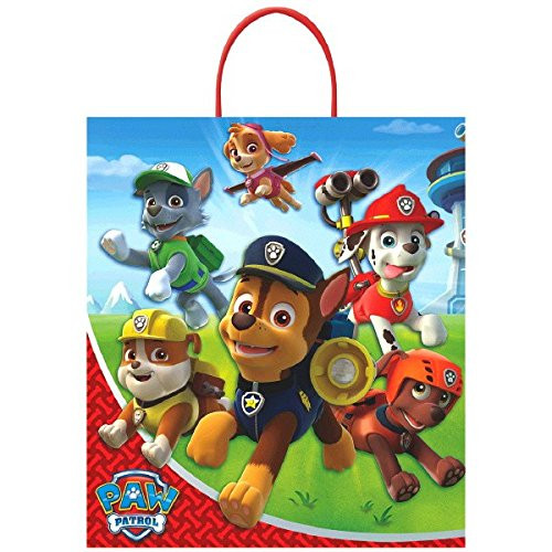 Amscan Paw Patrol Birthday Puppy Loot Bag Party Favour, Multicolor, 16" x 14"