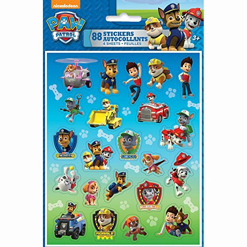 Unique PAW Patrol Sticker Sheets, 4ct