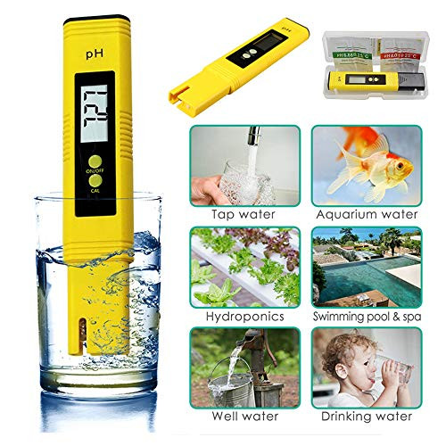 Beautly Digital PH Meter  PH Meter 0.01 PH High Accuracy Water Quality Tester with 0-14 PH Measurement Range for Household Drinking  Pool and Aquarium Water PH Tester Design
