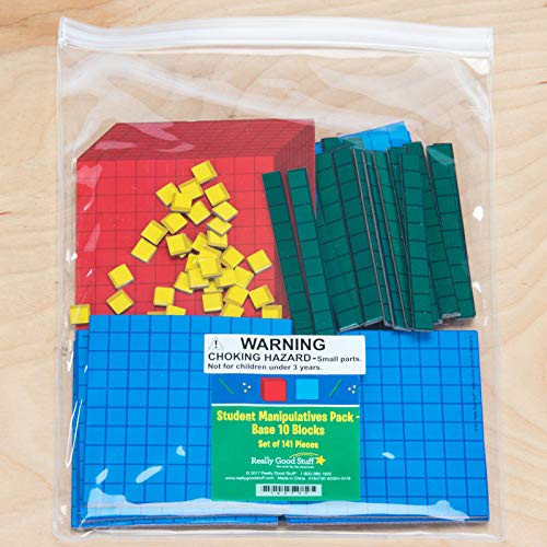 Really Good Stuff Student Manipulatives Pack Base10 Blocks