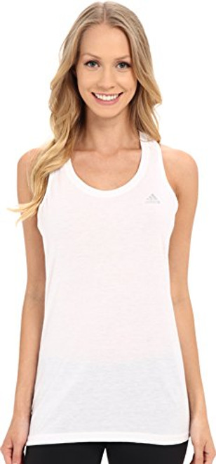 adidas Performance Women s Ultimate Tank Top  White  Large