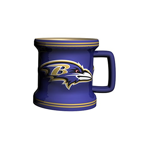 NFL Baltimore Ravens Sculpted Mini Mug  2-ounce NFL Baltimore Ravens Sculpted Mini Mug  2-ounce