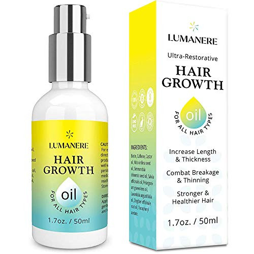 Luv Me Care Biotin Hair Growth Oil Hair Growth Serum for Thicker Longer Fuller Healthier Hair Prevent Hair Loss and Thinning All Natural Vitamin Rich Treatment Women and Men All Hair Types 1.7 oz Luv Me Care Biotin Hair Growth Oil Hair Growth Serum for Thicker Longer Fuller Healthier Hair Prevent Hair Loss and Thinning All Natural Vitamin Rich Treatment Women and Men All Hair Types 1.7 oz