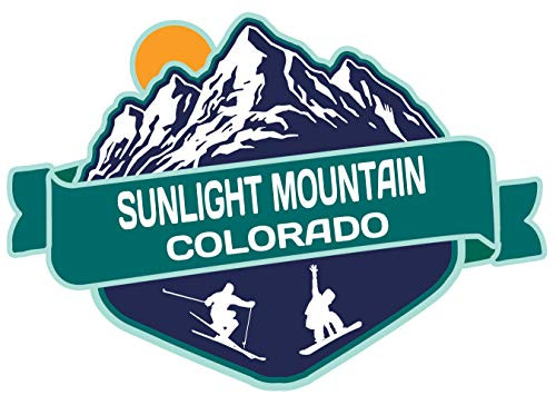 Sunlight Mountain Colorado Ski Adventures Souvenir 2 Inch Vinyl Decal Sticker Mountain Design 4-Pack Sunlight Mountain Colorado Ski Adventures Souvenir 2 Inch Vinyl Decal Sticker Mountain Design 4-Pack
