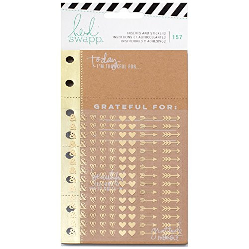 American Crafts 315148 Heidi Swapp Memory Planner 157Piece Planner Inserts & Stickers Give Thanks