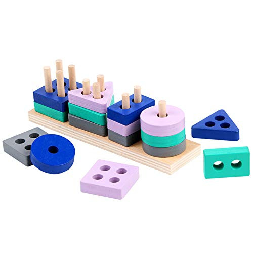 LQKYWNA Wooden Toy Building Blocks Early Learning Educational Toys Color Shape Match Cognition Kids Toy LQKYWNA Wooden Toy Building Blocks Early Learning Educational Toys Color Shape Match Cognition Kids Toy