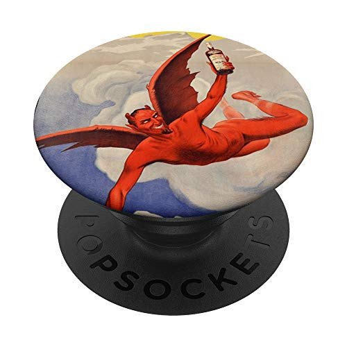 Evil Drunk Satan Flying Red Devil-Halloween Phone Accessory PopSockets Grip and Stand for Phones and Tablets