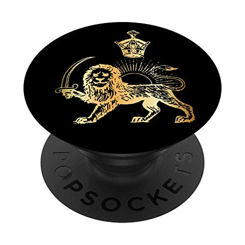 Persian Flag Iranian Lion Sun and Crown Iran Persia PopSockets PopGrip  Swappable Grip for Phones  and  Tablets