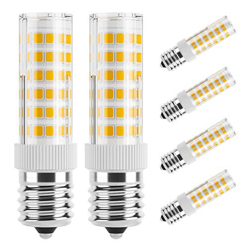 DiCUNO E17 LED Bulb Microwave Oven Light 6 Watt Appliance Bulb Warm White 3000K  550lm  60W Halogen Equivalent AC110-130V  6-Pack