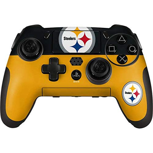 Skinit Decal Gaming Skin Compatible with Playstation Scuf Vantage 2 Controller - Officially Licensed NFL Pittsburgh Steelers Zone Block Design