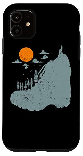 iPhone 11 Nature Mountains Animal Deer Sun Sunset Forest Camping Gift Case