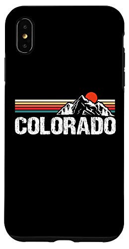 iPhone XS Max Colorado Mountain Retro Pride Vacation Travel Hiker Gift Case