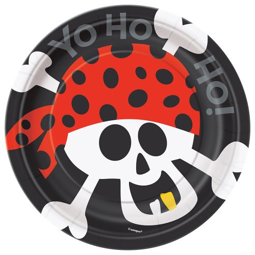 Pirate Party Dessert Plates, 8ct